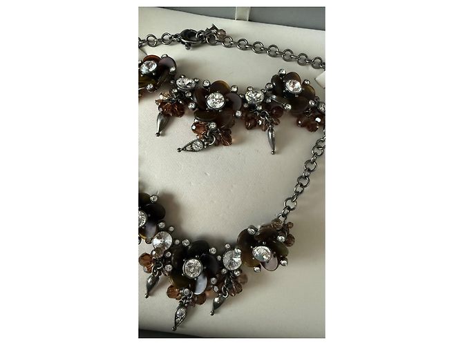 Set Collana Bracciale e Orecchini Dior Argentato Argento - vista 3