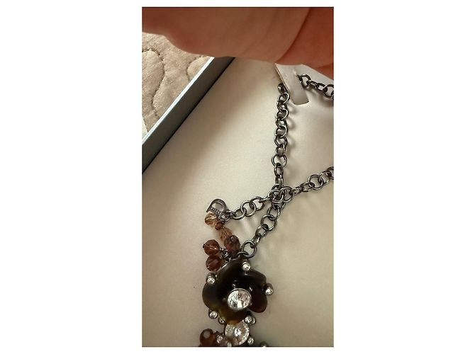 Set Collana Bracciale e Orecchini Dior Argentato Argento - vista 5