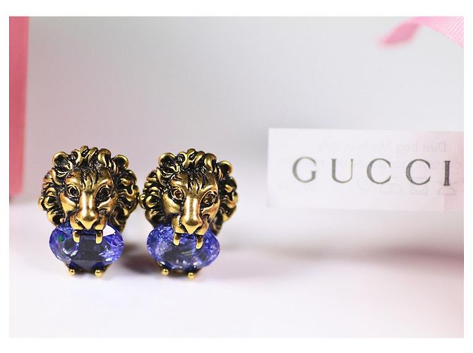 Orecchini Gucci Leone - Edizione Festiva 2018 D'oro - vista 3