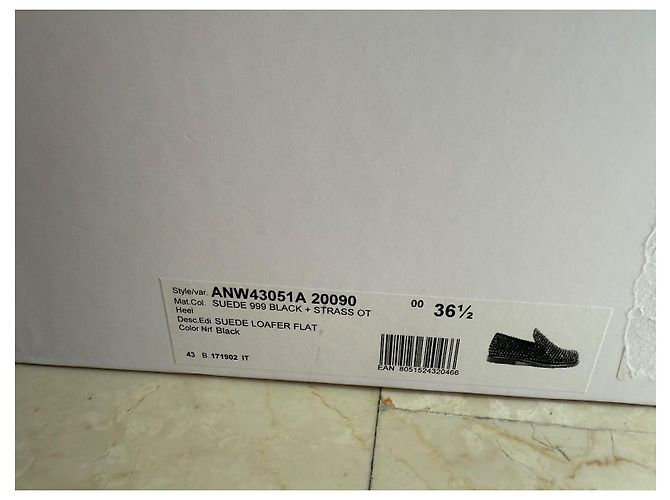 Mocassini JW Anderson Neri Sintetici Nero - vista 4