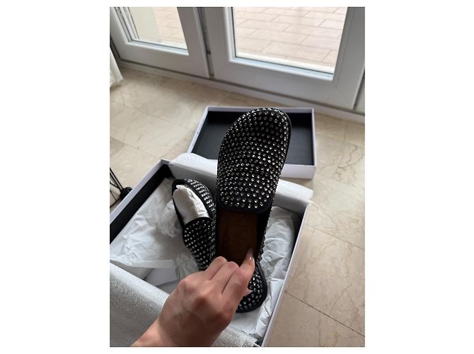 Mocassini JW Anderson Neri Sintetici Nero - vista 8