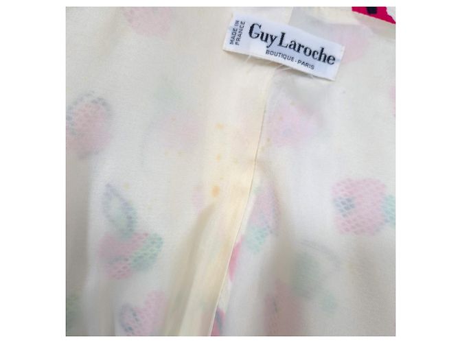 Guy Laroche komplett mit Mohnblumenjacke und -rock Weiß Mehrfarben - Ansicht 5