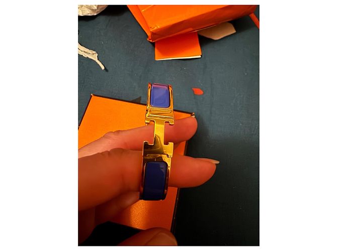 Click H - Elektrisches Blau Hermès Marineblau - Ansicht 4