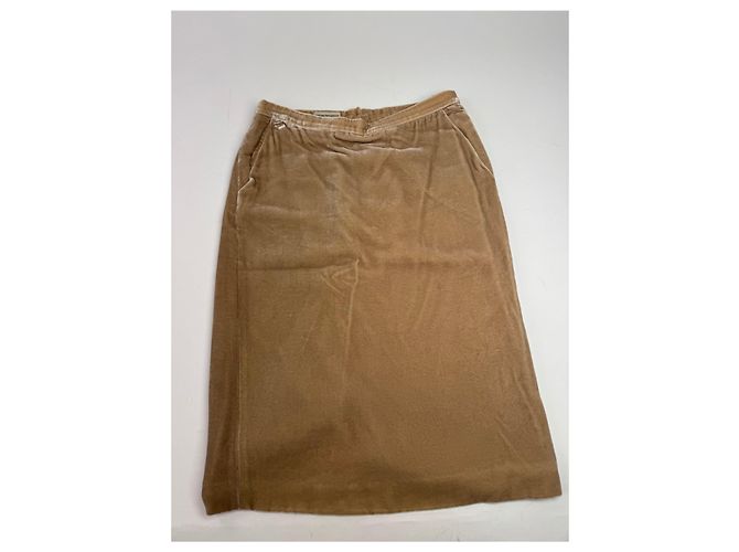 Giorgio Armani Gonna in velluto vintage Armani marrone S - vista 12