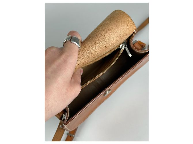 Vintage Courreges Kamel Leder Tasche - Ansicht 3