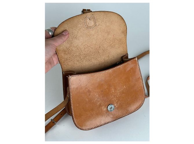 Vintage Courreges Kamel Leder Tasche - Ansicht 4