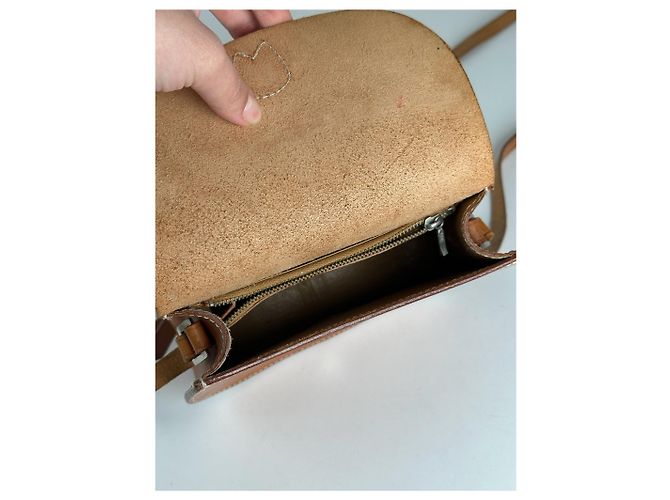 Vintage Courreges Kamel Leder Tasche - Ansicht 6