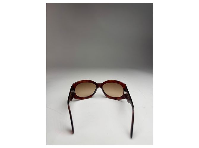 Vintage Chanel CC Sonnenbrille rot - Ansicht 10