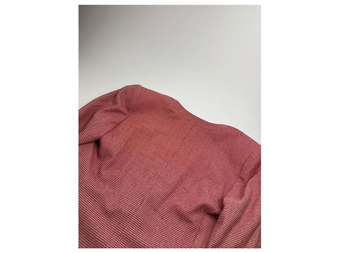 Blazer trench vintage Dior rosso bianco L - vista 6