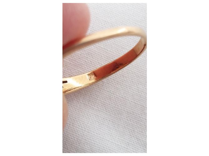 Autre Marque Eccellenti condizioni - placcato oro certificato - T.54 Bianco D'oro Gold hardware - vista 3