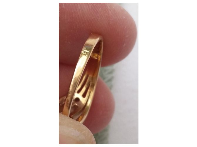 Autre Marque Eccellenti condizioni - placcato oro certificato - T.54 Bianco D'oro Gold hardware - vista 4