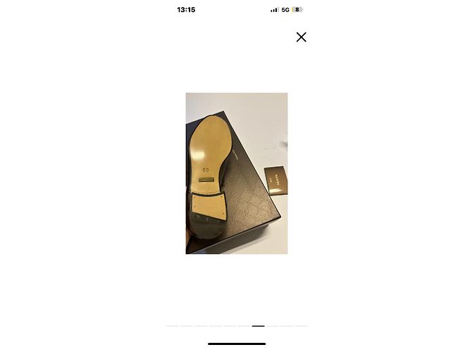 Bailarinas Gucci de piel marrón oscuro - vista 5