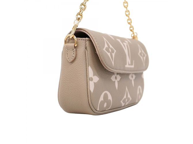 Borsa a Spalla Ivy Monogram Empreinte Louis Vuitton Grigio Crudo - vista 2
