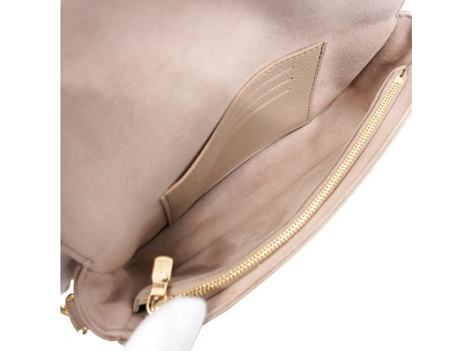 Borsa a Spalla Ivy Monogram Empreinte Louis Vuitton Grigio Crudo - vista 4