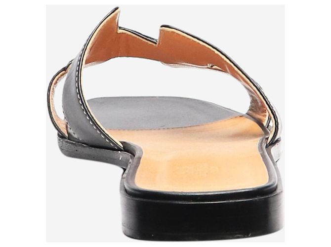 Hermès Black Oran sandals - size EU 40 - view 3