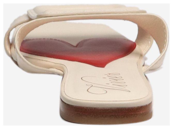 Roger Vivier Sandales plates crème - taille EU 39 - vue 3