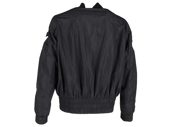 Off White Veste bomber en polyamide noir brodée d'un aigle Off-White - vue 3