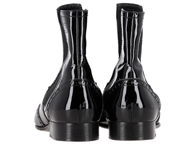 Timeless Stivaletti Chanel in pelle verniciata nera Nero - vista 5