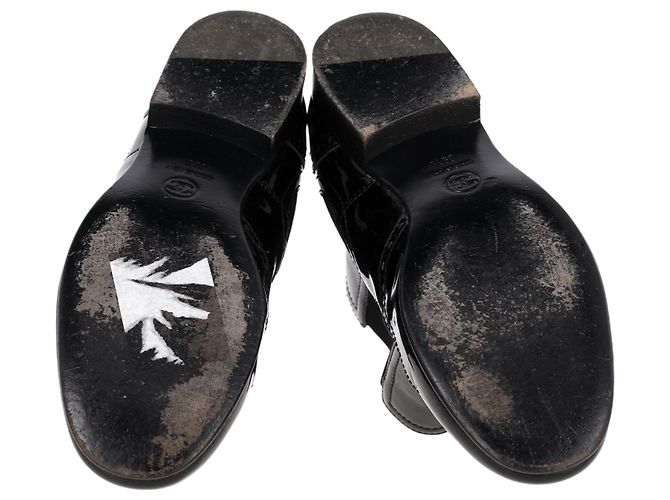 Timeless Stivaletti Chanel in pelle verniciata nera Nero - vista 6
