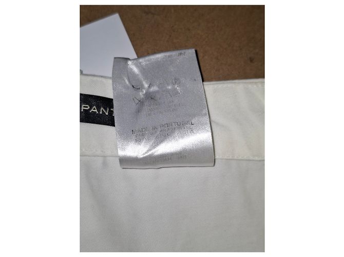 Pantalones Balenciaga de algodón blanco Crudo - vista 10