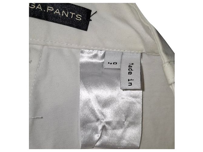 Pantalones Balenciaga de algodón blanco Crudo - vista 3