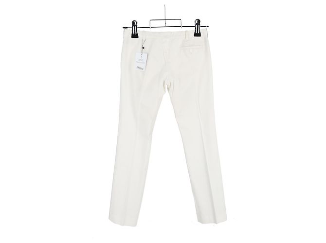 Pantalones Balenciaga de algodón blanco Crudo - vista 7