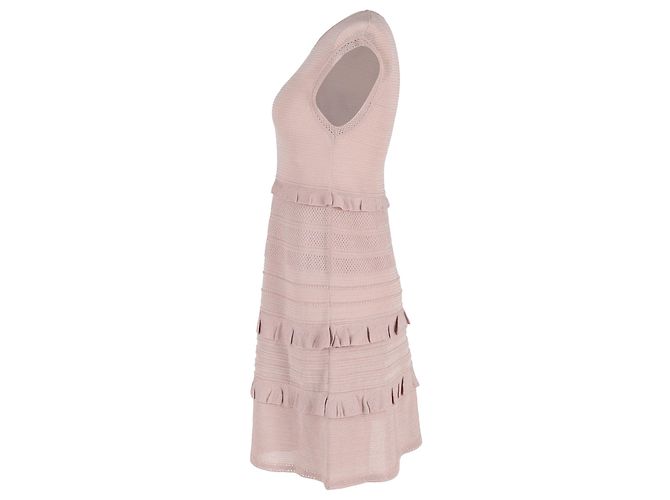 Vestido sin mangas en capas M Missoni en poliamida rosa - vista 2