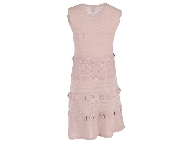 Vestido sin mangas en capas M Missoni en poliamida rosa - vista 3