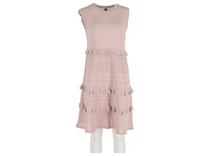 Vestido sin mangas en capas M Missoni en poliamida rosa - vista 4