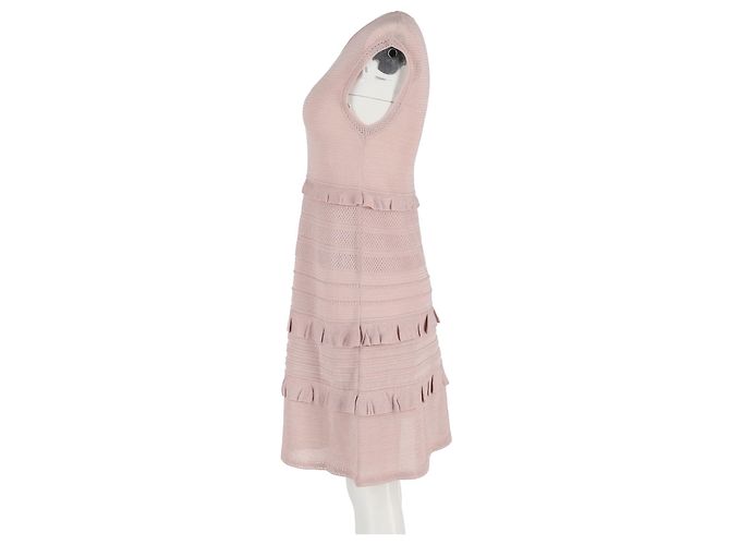 Vestido sin mangas en capas M Missoni en poliamida rosa - vista 5