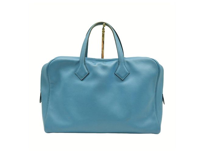 Borsa Tote Victoria 40 Evergrain di Hermès Blu - vista 3