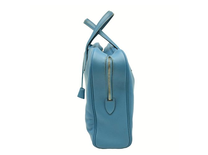 Borsa Tote Victoria 40 Evergrain di Hermès Blu - vista 4