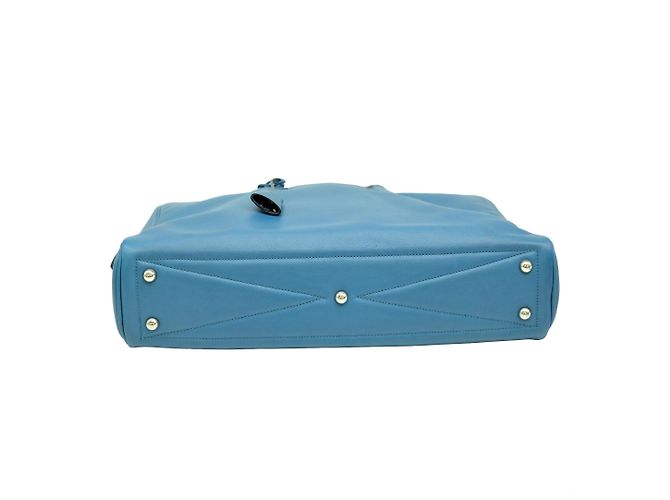Borsa Tote Victoria 40 Evergrain di Hermès Blu - vista 6