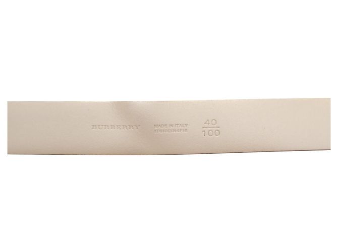 Burberry Beige Nova Check Heart beschichteter Canvas- und Leder-Gürtel mit Schnalle Größe 40/100 - Ansicht 4