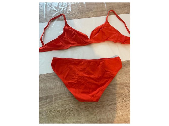 Costume da bagno rosso due pezzi ERES nuovo senza etichetta, sopra 42 sotto 38 - vista 2