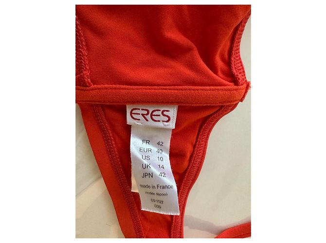Costume da bagno rosso due pezzi ERES nuovo senza etichetta, sopra 42 sotto 38 - vista 3