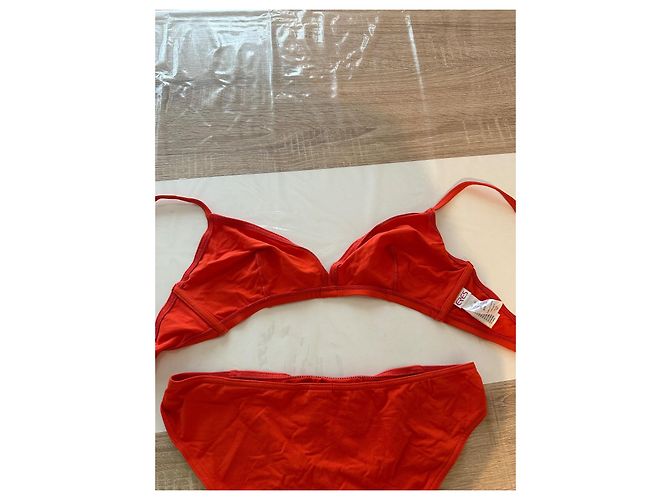 Costume da bagno rosso due pezzi ERES nuovo senza etichetta, sopra 42 sotto 38 - vista 4