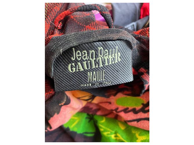 Jean Paul Gaultier Top in rete multicolore stile Andy Warhol - vista 6