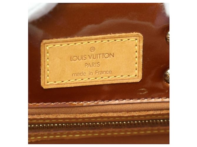 Borsa Louis Vuitton Reed PM Vernis Mini Bronzo - vista 14