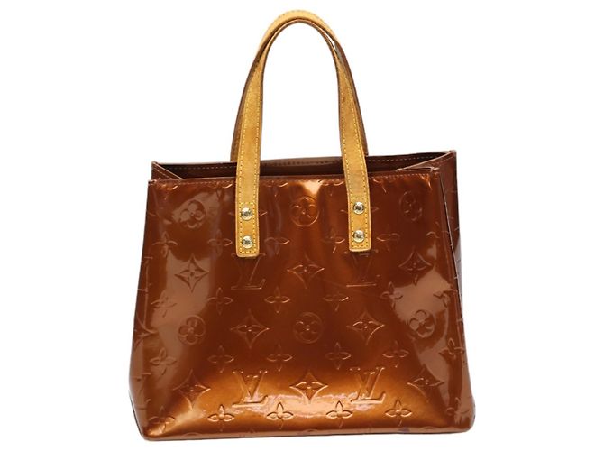 Borsa Louis Vuitton Reed PM Vernis Mini Bronzo - vista 2