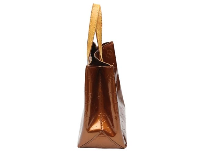 Borsa Louis Vuitton Reed PM Vernis Mini Bronzo - vista 3