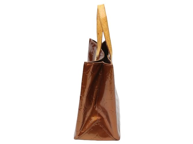 Borsa Louis Vuitton Reed PM Vernis Mini Bronzo - vista 4