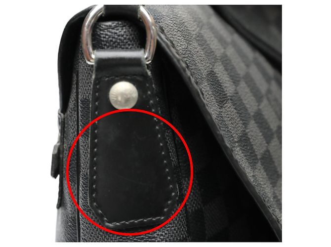 Borsa a Spalla Damier Graphite Louis Vuitton Nero - vista 12