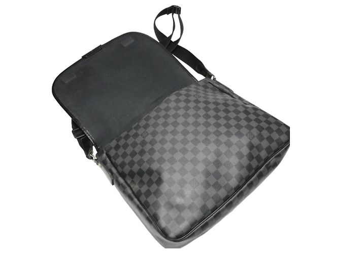 Borsa a Spalla Damier Graphite Louis Vuitton Nero - vista 13