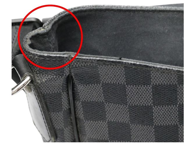 Borsa a Spalla Damier Graphite Louis Vuitton Nero - vista 15