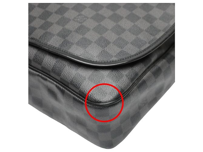 Borsa a Spalla Damier Graphite Louis Vuitton Nero - vista 7