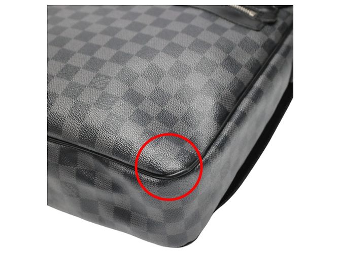 Borsa a Spalla Damier Graphite Louis Vuitton Nero - vista 9