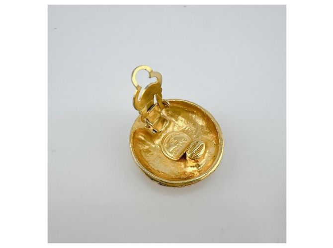Timeless Chanel Vintage Gold Clip Ohrringe Golden - Ansicht 5