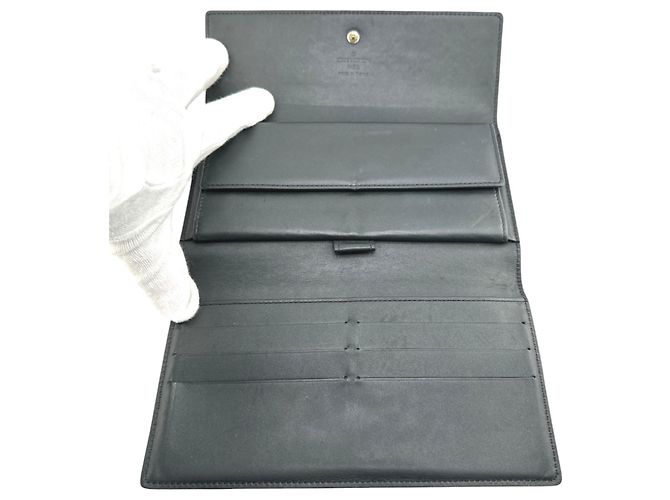 Billetera plegable Monogram Mat Louis Vuitton Negro - vista 15