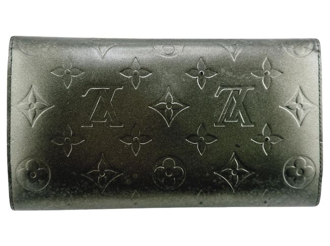 Billetera plegable Monogram Mat Louis Vuitton Negro - vista 2